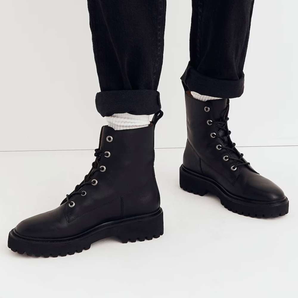 MADEWELL The Rayna Leather Boots NWT - Picture 4 of 10